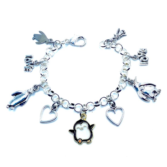 Kids Penguin Charm Bracelet - Picture 1 of 7